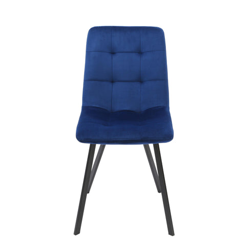 Native Home Lifestyle Squared Navy Blue Dining Chairs (Set Of 2)